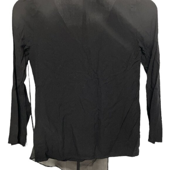 Guess Los Angeles Black Blouse Size Small - Picture 2 of 13